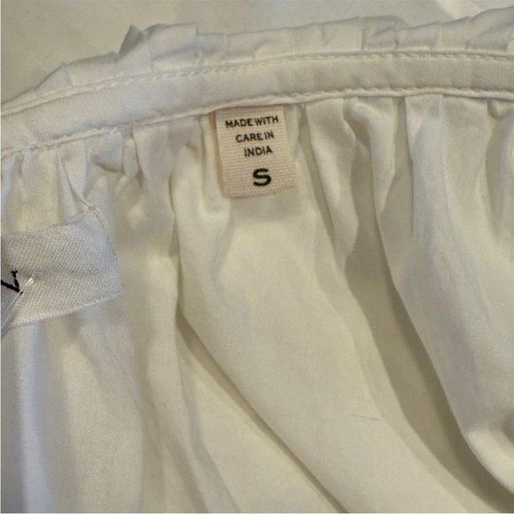 Doen Samara Off White Eyelet Ruffle Blouse S - Picture 7 of 9